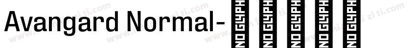 Avangard Normal字体转换